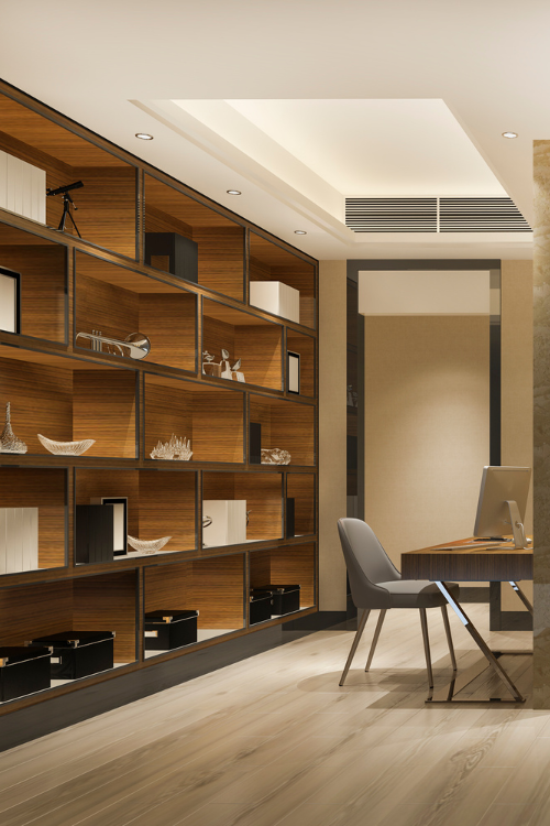 bibliotheque sur mesure menuisier