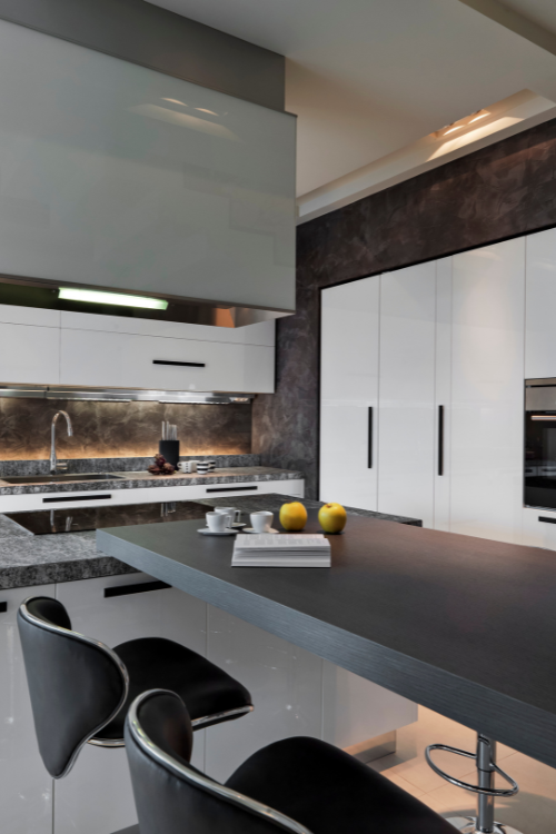 cuisine sur mesure grise