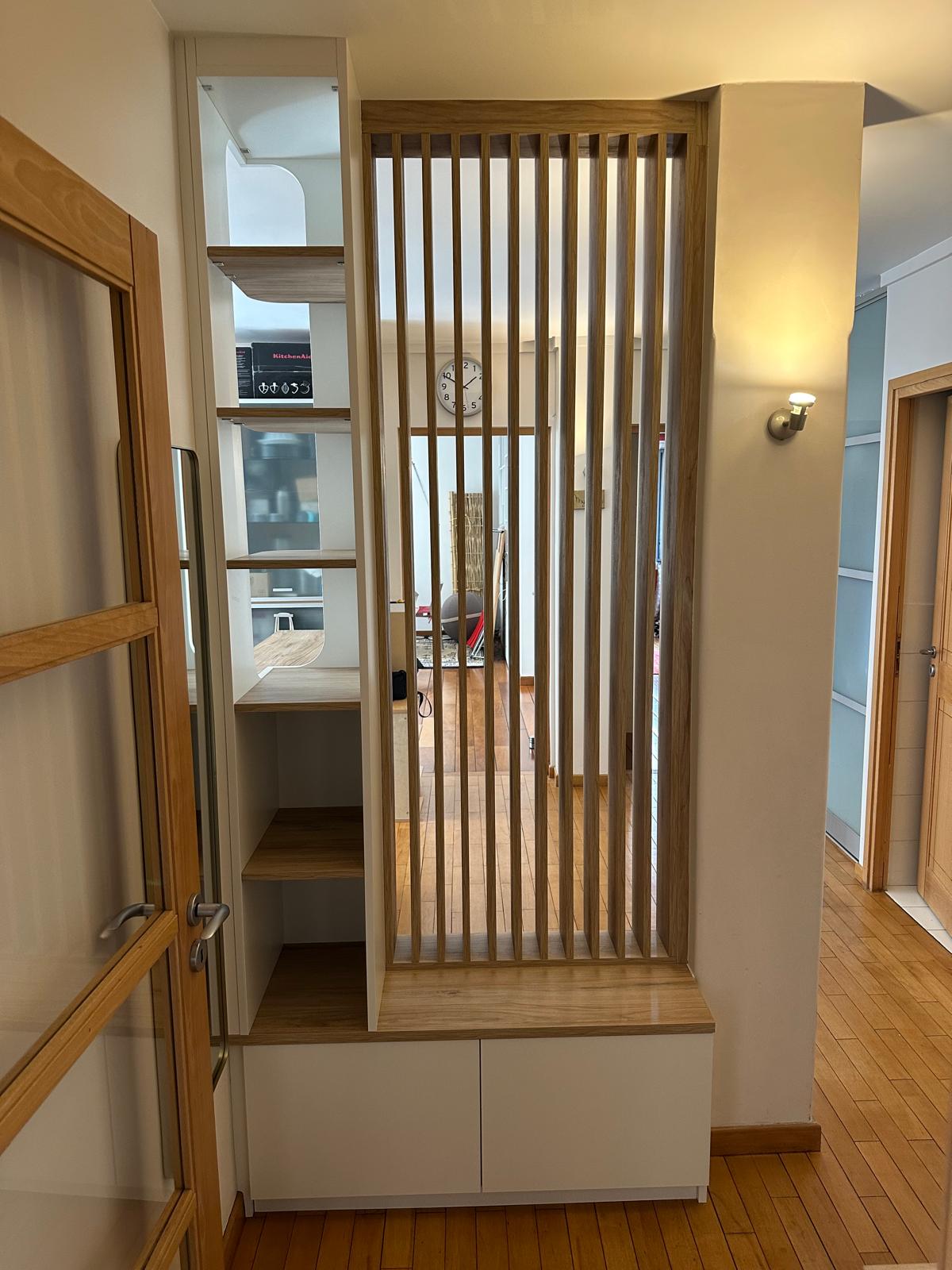 aménagement sur mesure entrée