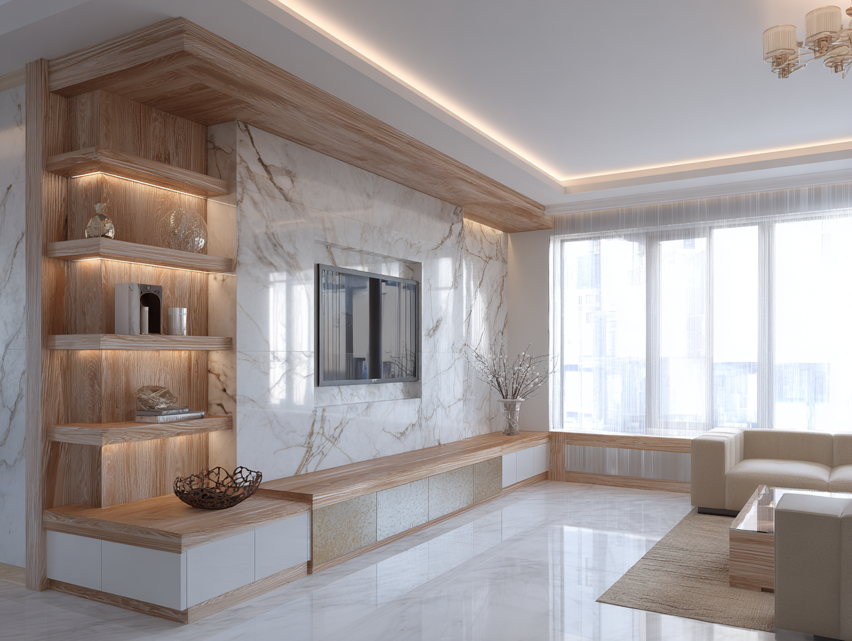 Mobilier living sur mesure Champlan